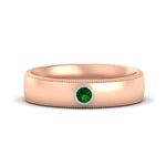 Load image into Gallery viewer, bezel-set-two-tone-solitaire-mens-emerald-ring-in-rose-gold-fdb10202rogemgr-nl-rg.jpg