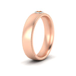 Load image into Gallery viewer, bezel-set-two-tone-solitaire-mens-orange-sapphire-ring-in-rose-gold-fdb10202rogsaorangle2-nl-rg.jpg