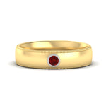 Load image into Gallery viewer, bezel-set-two-tone-solitaire-mens-ruby-ring-in-yellow-gold-fdb10202rogrudr-nl-yg.jpg