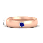 Load image into Gallery viewer, bezel-set-two-tone-solitaire-mens-sapphire-ring-in-rose-gold-fdb10202rogsabl-nl-rg-hw.jpg