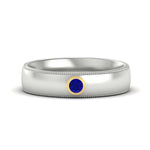 Load image into Gallery viewer, bezel-set-two-tone-solitaire-mens-sapphire-ring-in-white-gold-fdb10202rogsabl-nl-wg.jpg