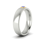 Load image into Gallery viewer, bezel-set-two-tone-solitaire-mens-sapphire-ring-in-white-gold-fdb10202rogsablangle2-nl-wg.jpg