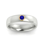 Load image into Gallery viewer, bezel-set-two-tone-solitaire-mens-sapphire-ring-in-white-gold-fdb10202rogsablangle5-nl-wg.jpg