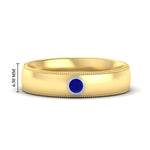 Load image into Gallery viewer, bezel-set-two-tone-solitaire-mens-sapphire-ring-in-yellow-gold-fdb10202rogsabl-nl-yg-hw.jpg