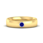 Load image into Gallery viewer, bezel-set-two-tone-solitaire-mens-sapphire-ring-in-yellow-gold-fdb10202rogsabl-nl-yg.jpg