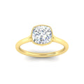 Thumbnail 6 - bezel-setLab-Grown-Cushion-Cut-Diamond-Ring-in-yellow-gold-FD11229CURANGLE5-NL-YG