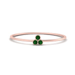 Load image into Gallery viewer, bezel-setting-3-emerald-stackable-ring-in-rose-gold-FD9418RORGEMGR-NL-RG.jpg
