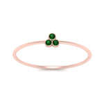 Load image into Gallery viewer, bezel-setting-3-emerald-stackable-ring-in-rose-gold-FD9418RORGEMGR-NL-RG.jpg
