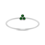 Load image into Gallery viewer, bezel-setting-3-emerald-stackable-ring-in-white-gold-FD9418RORGEMGR-NL-WG.jpg
