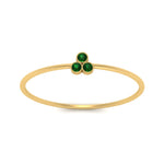 Load image into Gallery viewer, bezel-setting-3-emerald-stackable-ring-in-yellow-gold-FD9418RORGEMGR-NL-YG.jpg
