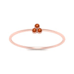 Load image into Gallery viewer, bezel-setting-3-orange-sapphire-stackable-ring-in-rose-gold-FD9418RORGSAOR-NL-RG.jpg
