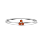 Load image into Gallery viewer, bezel-setting-3-orange-sapphire-stackable-ring-in-white-gold-FD9418RORGSAOR-NL-WG.jpg
