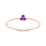 Load image into Gallery viewer, bezel-setting-3-purple-topaz-stackable-ring-in-rose-gold-FD9418RORGVITO-NL-RG.jpg
