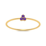 Load image into Gallery viewer, bezel-setting-3-purple-topaz-stackable-ring-in-yellow-gold-FD9418RORGVITO-NL-YG.jpg
