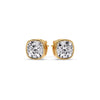 Load image into Gallery viewer, Bezel Set Cushion Diamond Stud Earrings