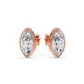 Thumbnail 39 - Bezel Stud Earring One Carat Marquise Diamond