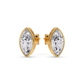 Thumbnail 47 - Bezel Stud Earring One Carat Marquise Diamond