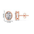 Thumbnail 50 - Bezel Stud Earring Oval Diamond