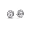 Load image into Gallery viewer, Bezel Stud Earring Oval Diamond