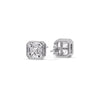 Load image into Gallery viewer, Asscher Diamond Bezel Stud Earring