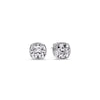 Load image into Gallery viewer, Bezel Set Cushion Diamond Stud Earrings