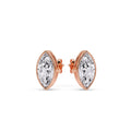 Thumbnail 3 - Bezel Stud Earring One Carat Marquise Diamond