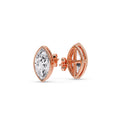 Thumbnail 4 - Bezel Stud Earring One Carat Marquise Diamond