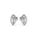 Thumbnail 7 - Bezel Stud Earring One Carat Marquise Diamond