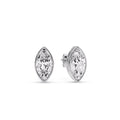 Thumbnail 5 - Bezel Stud Earring One Carat Marquise Diamond