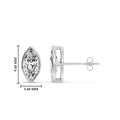 Thumbnail 6 - Bezel Stud Earring One Carat Marquise Diamond