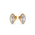 Thumbnail 11 - Bezel Stud Earring One Carat Marquise Diamond
