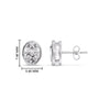 Load image into Gallery viewer, Bezel Stud Earring Oval Diamond