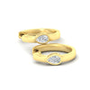 Load image into Gallery viewer, bezel-teardrop-diamond-huggie-hoop-earrings-in-fdear11743peangle5-nl-yg.jpg?v=1778041349