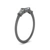 Load image into Gallery viewer, black-baguette-gold-wedding-band-ring-FDENS100B-NL-BG