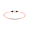 Load image into Gallery viewer, black-diamond-3-stone-bezel-delicate-ring-in-rose-gold-FD9412RORGBLACK-NL-RG.jpg