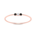 Load image into Gallery viewer, black-diamond-3-stone-bezel-delicate-ring-in-rose-gold-FD9412RORGBLACK-NL-RG.jpg

