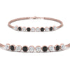 Load image into Gallery viewer, Dual Chain Round Diamond Bar Bracelet