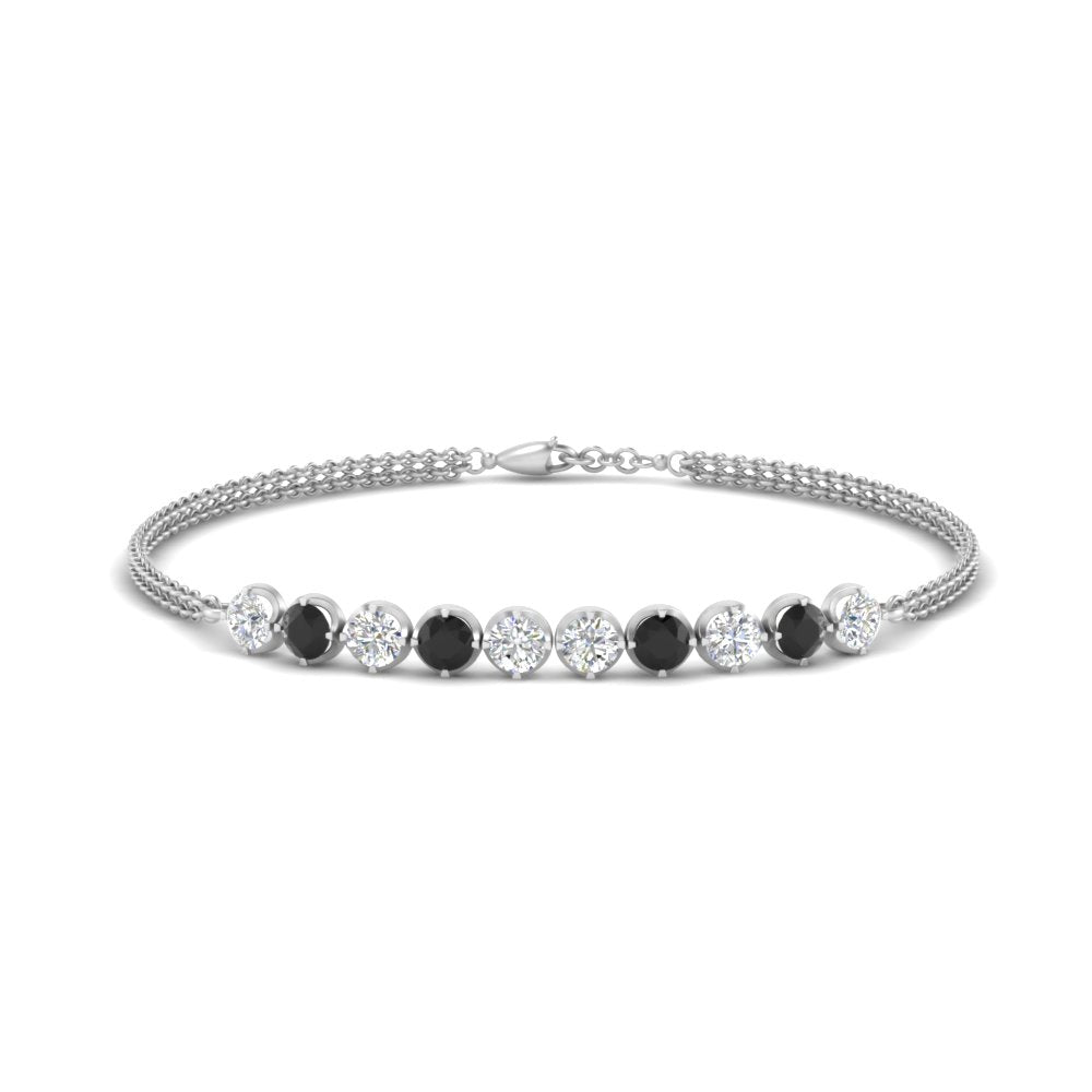 Diamond Anniversary Chain Bracelet