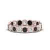 Load image into Gallery viewer, black-diamond-bezel-eternity-ring-1.80-carat-in-rose-gold-FDEWB10558-0.10CTGBLACKANGLE3-NL-RG
