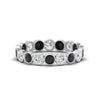 Load image into Gallery viewer, black-diamond-bezel-eternity-ring-1.80-carat-in-white-gold-FDEWB10558-0.10CTGBLACKANGLE3-NL-WG