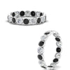Load image into Gallery viewer, black-diamond-bezel-eternity-ring-1.80-carat-in-white-gold-FDEWB10558-0.10CTGBLACKANGLE3-NL-WG