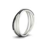 Load image into Gallery viewer, black-diamond-criss-cross-wedding-ring-in-white-gold-FD11398BGBLACK-NL-WG
