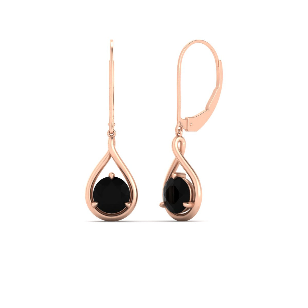 Solitaire Drop Earrings
