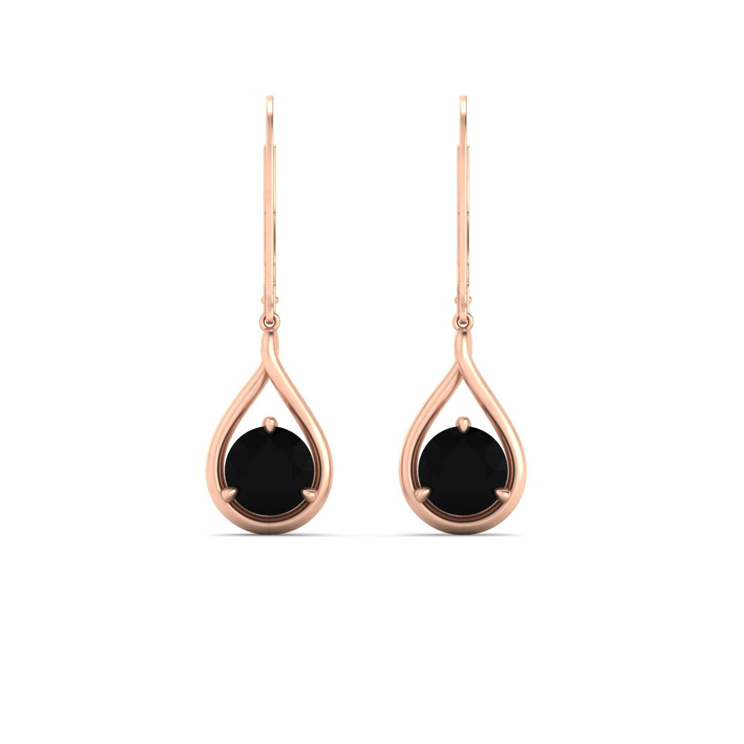 Solitaire Drop Earrings