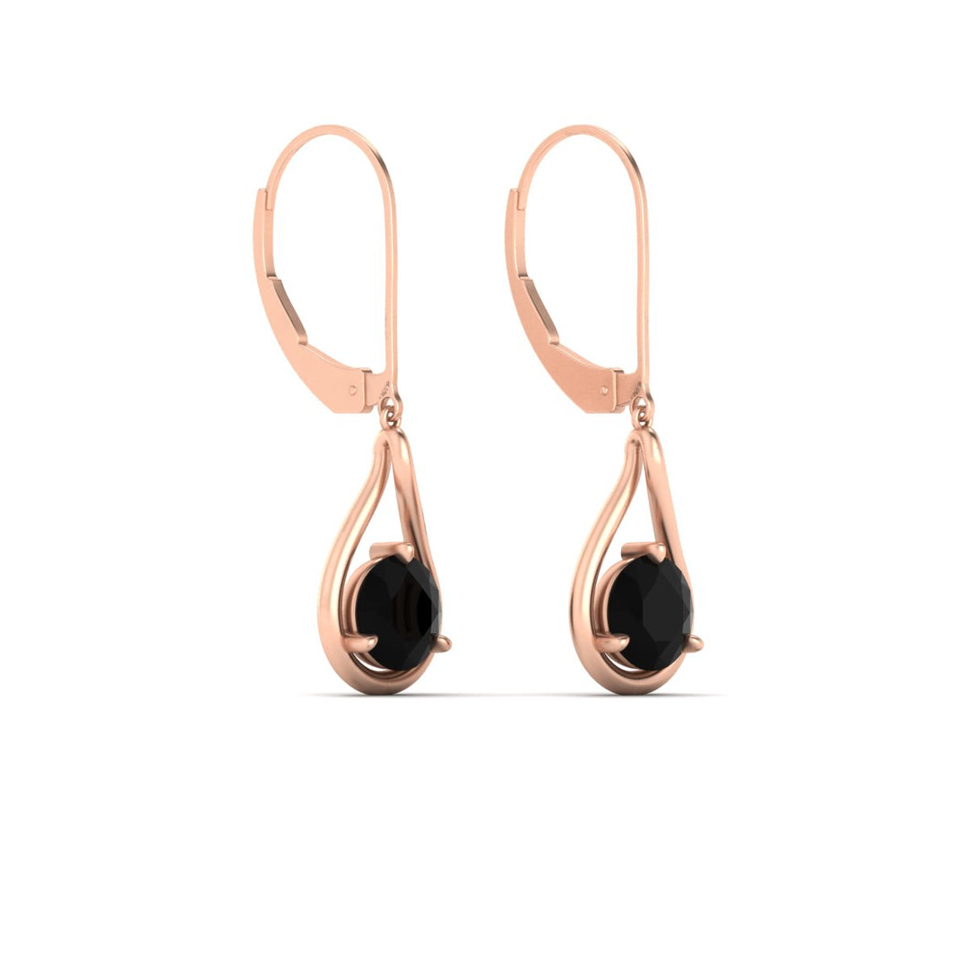 Solitaire Drop Earrings