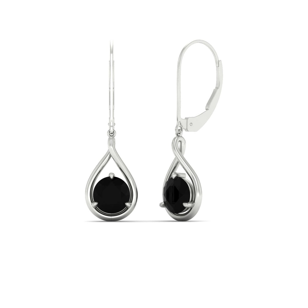 Solitaire Drop Earrings