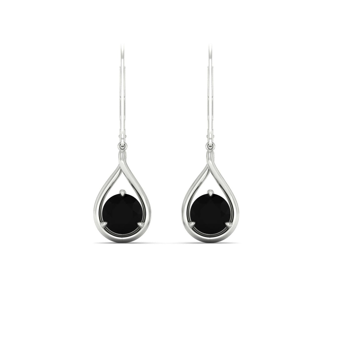 Solitaire Drop Earrings