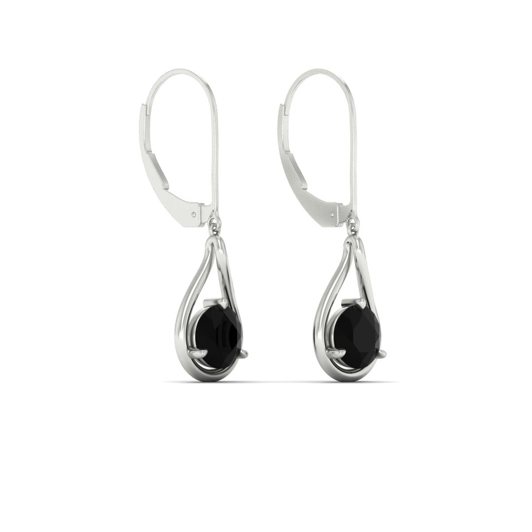 Solitaire Drop Earrings