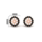 Load image into Gallery viewer, black-diamond-earring-jacket-for-2-carat-round-stud-earrings-in-rose-gold-fdear11307gblackangle1-0-50ct-nl-rg.jpg
