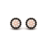 Load image into Gallery viewer, black-diamond-earring-jacket-for-2-carat-round-stud-earrings-in-rose-gold-fdear11307gblackangle1-0-50ct-nl-rg.jpg
